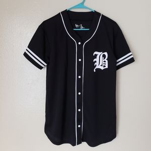 Baseball jersey style top